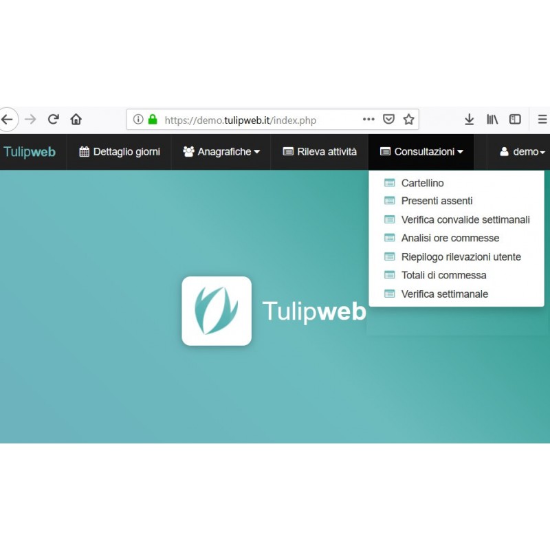 Software Presenze Tulip Web