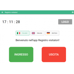 Tulip Registro Visitatori Web, registrazione autonoma del visitatore