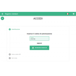 Tulip Registro Visitatori Web, registrazione autonoma del visitatore