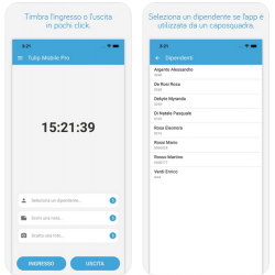 App Tulip Mobile rilevazione presenze e commesse